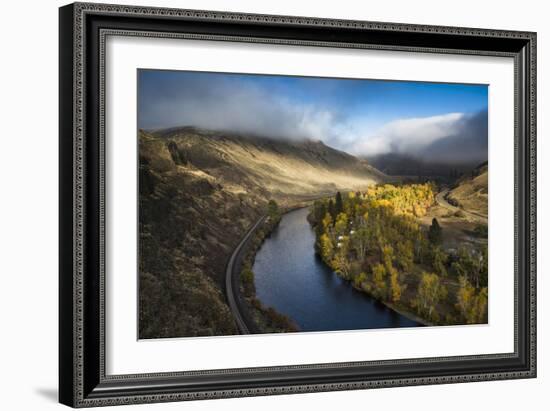 The Yakima River Winds Through The Mountains Of Washington Early In The Morning-Michael Hanson-Framed Photographic Print