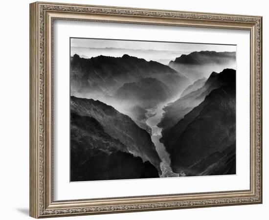 The Yangtze River Passing Through the Wushan, or "Magic Mountain", Gorge in Szechwan Province-Dmitri Kessel-Framed Photographic Print