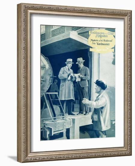 The Yardmaster-Charles H. Dickson-Framed Giclee Print