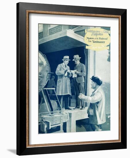 The Yardmaster-Charles H. Dickson-Framed Giclee Print