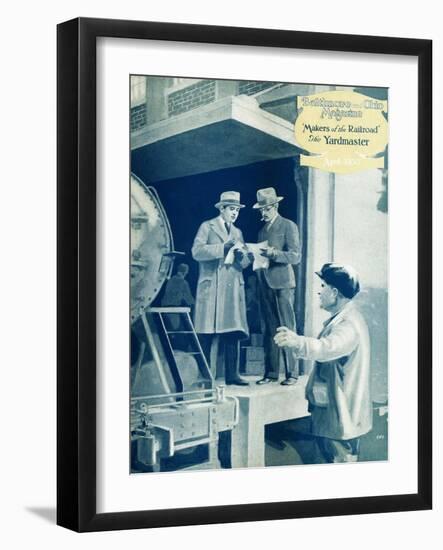 The Yardmaster-Charles H. Dickson-Framed Giclee Print