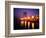 The Yarra River with Fire Displays on Melbourne's Southbank Promenade, Melbourne, Australia-Manfred Gottschalk-Framed Photographic Print