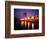 The Yarra River with Fire Displays on Melbourne's Southbank Promenade, Melbourne, Australia-Manfred Gottschalk-Framed Photographic Print