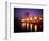 The Yarra River with Fire Displays on Melbourne's Southbank Promenade, Melbourne, Australia-Manfred Gottschalk-Framed Photographic Print