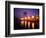 The Yarra River with Fire Displays on Melbourne's Southbank Promenade, Melbourne, Australia-Manfred Gottschalk-Framed Photographic Print
