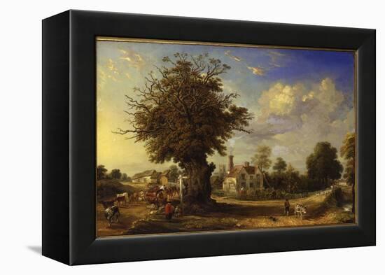 The Yeldham Oak at Great Yeldham, Essex, 1833-James Ward-Framed Premier Image Canvas