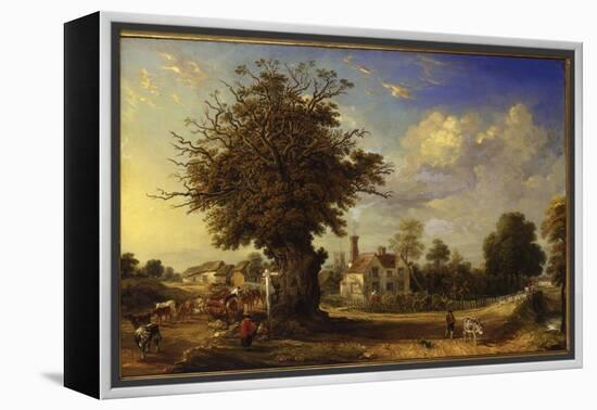 The Yeldham Oak at Great Yeldham, Essex, 1833-James Ward-Framed Premier Image Canvas