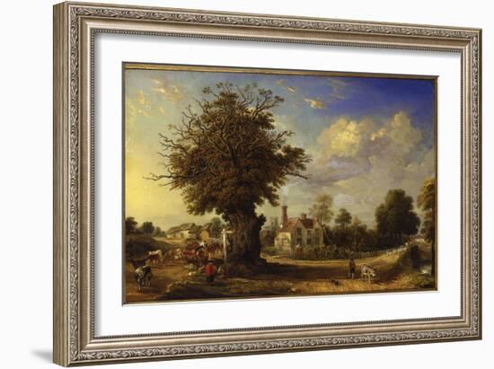 The Yeldham Oak at Great Yeldham, Essex, 1833-James Ward-Framed Giclee Print