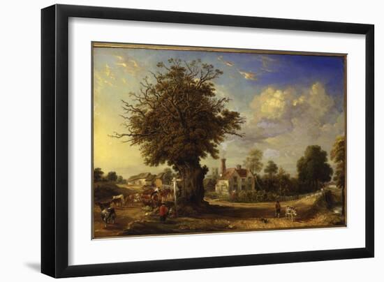 The Yeldham Oak at Great Yeldham, Essex, 1833-James Ward-Framed Giclee Print