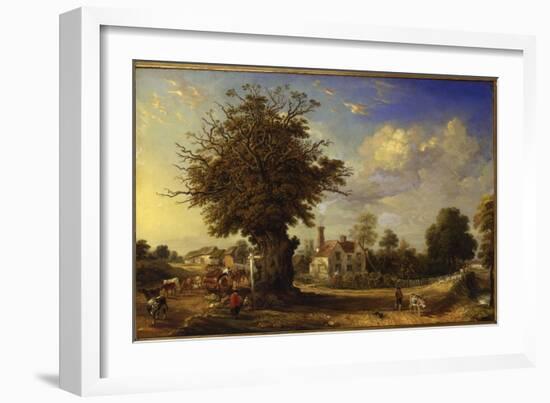 The Yeldham Oak at Great Yeldham, Essex, 1833-James Ward-Framed Giclee Print