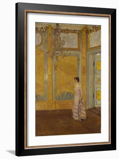 The Yelllow Saloon-Franz Skarbina-Framed Giclee Print