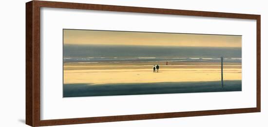 The Yellow Beach-Mark Van Crombrugge-Framed Art Print