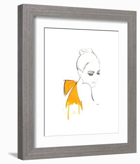 The Yellow Bow-Jessica Durrant-Framed Art Print