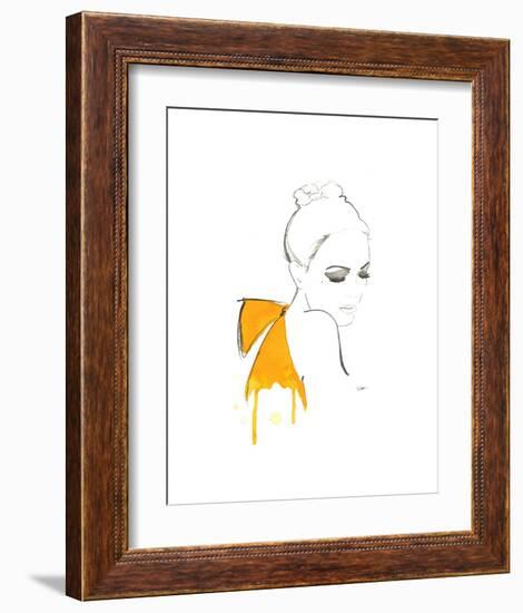 The Yellow Bow-Jessica Durrant-Framed Art Print