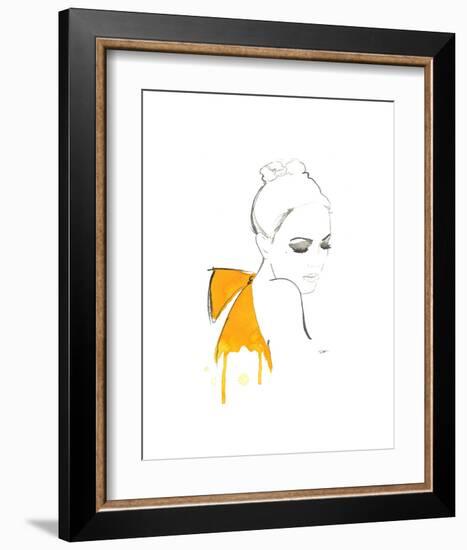 The Yellow Bow-Jessica Durrant-Framed Art Print