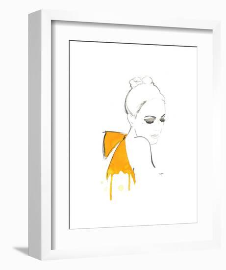 The Yellow Bow-Jessica Durrant-Framed Art Print