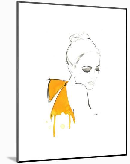 The Yellow Bow-Jessica Durrant-Mounted Art Print