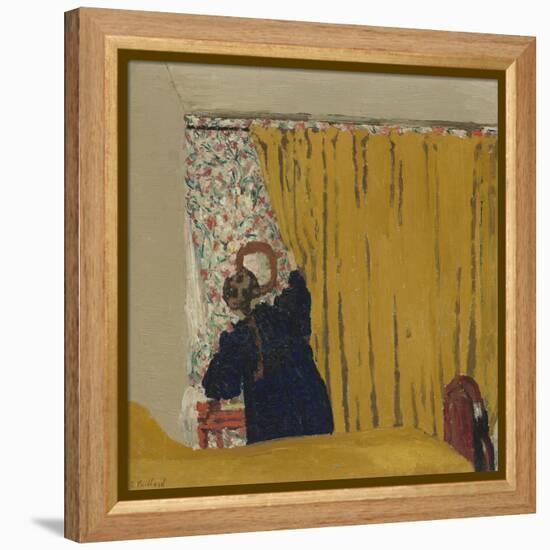 The Yellow Curtain, c.1893-Edouard Vuillard-Framed Premier Image Canvas