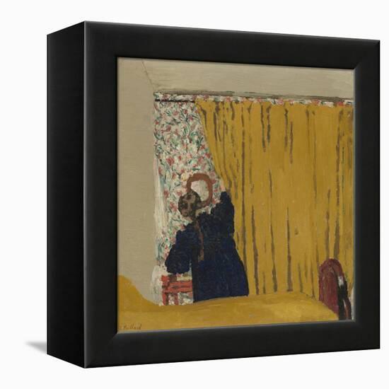 The Yellow Curtain, c.1893-Edouard Vuillard-Framed Premier Image Canvas