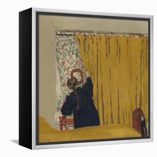 The Yellow Curtain, c.1893-Edouard Vuillard-Framed Premier Image Canvas