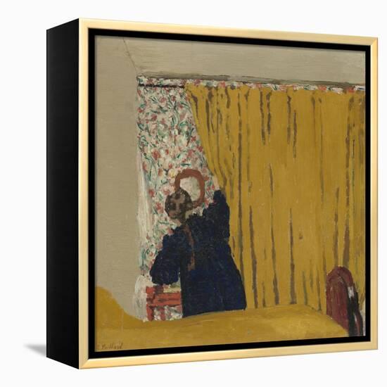 The Yellow Curtain, c.1893-Edouard Vuillard-Framed Premier Image Canvas