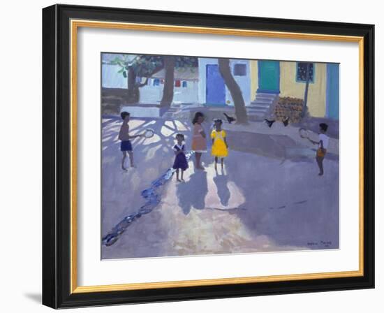 The Yellow Dress, Udaipur, India , 1990-Andrew Macara-Framed Premium Giclee Print