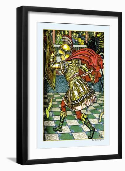 The Yellow Dwarf, Battle, c.1878-Walter Crane-Framed Art Print