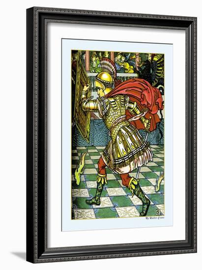 The Yellow Dwarf, Battle, c.1878-Walter Crane-Framed Art Print