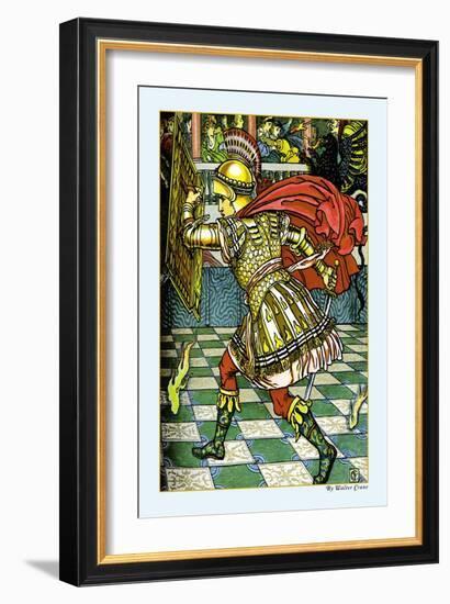 The Yellow Dwarf, Battle, c.1878-Walter Crane-Framed Art Print