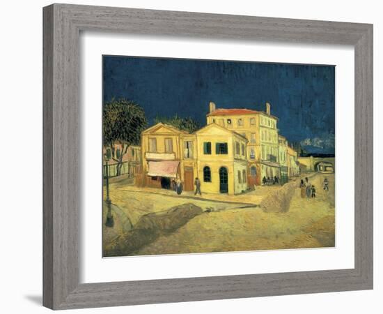 The Yellow House at Arles-Vincent van Gogh-Framed Art Print