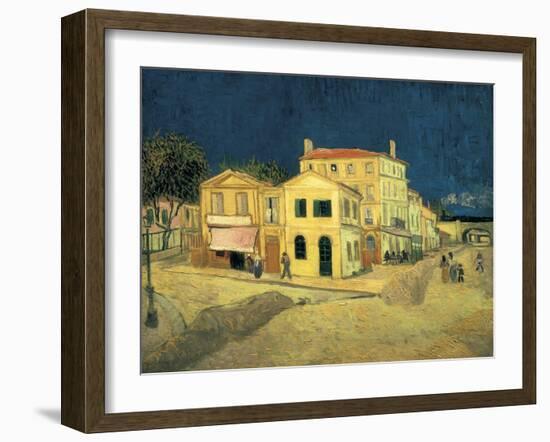 The Yellow House at Arles-Vincent van Gogh-Framed Art Print