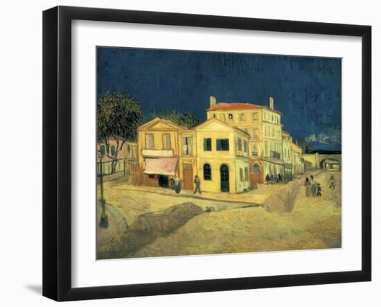 The Yellow House at Arles-Vincent van Gogh-Framed Art Print