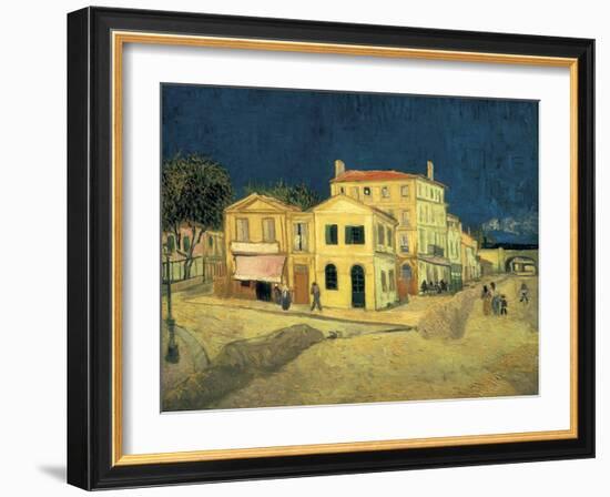 The Yellow House at Arles-Vincent van Gogh-Framed Art Print