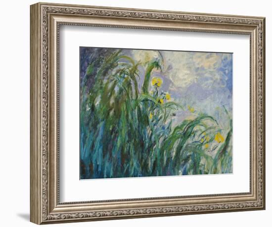 The Yellow Iris-Claude Monet-Framed Giclee Print