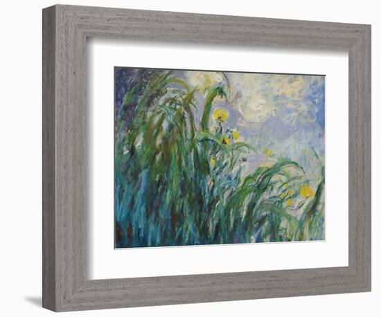 The Yellow Iris-Claude Monet-Framed Giclee Print