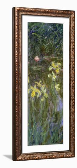 The Yellow Irises, 1914-17-Claude Monet-Framed Giclee Print