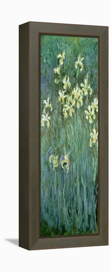 The Yellow Irises-Claude Monet-Framed Premier Image Canvas