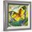 The Yellow-Red Butterfly In Flight-balaikin2009-Framed Art Print