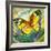 The Yellow-Red Butterfly In Flight-balaikin2009-Framed Art Print