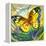 The Yellow-Red Butterfly In Flight-balaikin2009-Framed Stretched Canvas