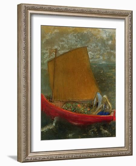 The Yellow Sail, C.1905-Odilon Redon-Framed Giclee Print