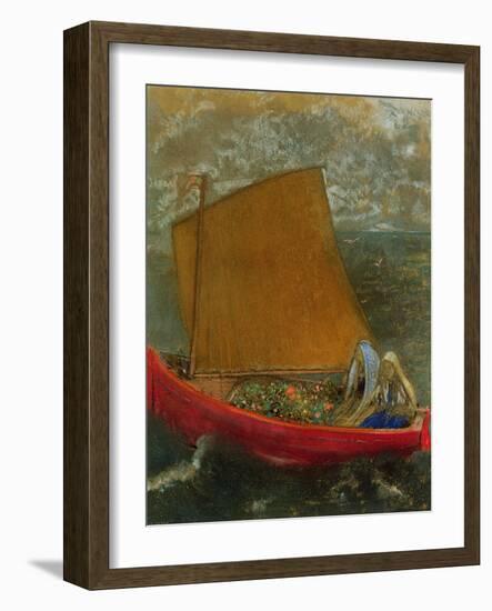 The Yellow Sail, C.1905-Odilon Redon-Framed Giclee Print