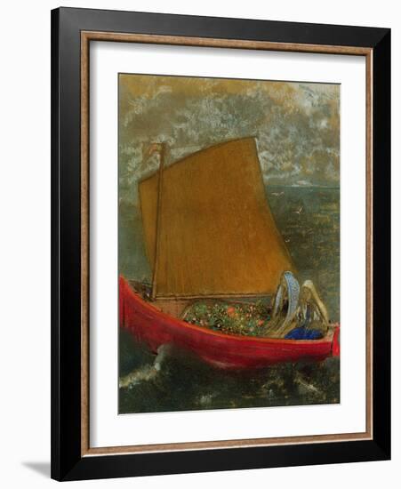 The Yellow Sail, C.1905-Odilon Redon-Framed Giclee Print