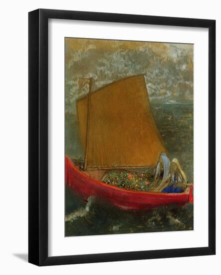 The Yellow Sail, C.1905-Odilon Redon-Framed Giclee Print