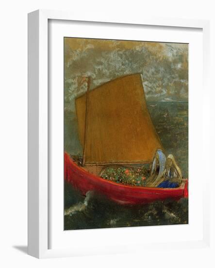 The Yellow Sail, C.1905-Odilon Redon-Framed Giclee Print