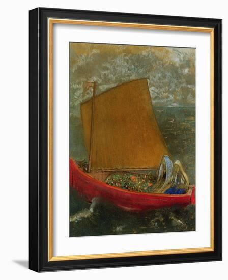 The Yellow Sail, C.1905-Odilon Redon-Framed Giclee Print