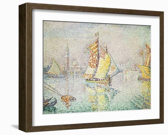 The Yellow Sail, Venice, 1904-Paul Signac-Framed Giclee Print