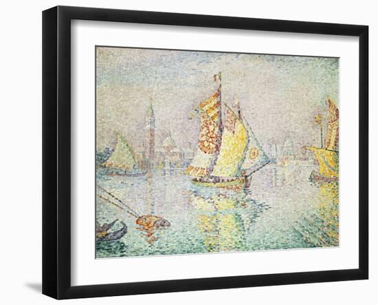 The Yellow Sail, Venice, 1904-Paul Signac-Framed Giclee Print