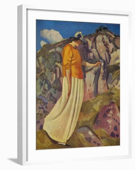 'The Yellow Skirt', 1914-Derwent Lees-Framed Giclee Print