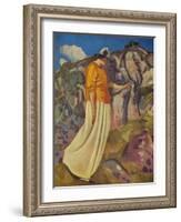 'The Yellow Skirt', 1914-Derwent Lees-Framed Giclee Print